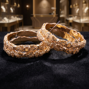 Gold Plated Forming <b>Bangles</b>, Fashion <b>Bangles</b>, Traditional Custom Gold <b>Bangles</b>, <b>Copper</b> & Brass, Gold Filled Jewelry Oro Joyeria. - Product Image 3