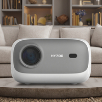 Mini proyector inteligente portátil de diseño de moda 1080P 4K para cine en casa hy700 Proyector 4K 3D Cinema 1080p Mini proyector inteligente
