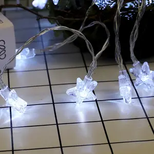 Bateria nova com luzes LED Bubble Star para decoração de Natal, luzes interiores