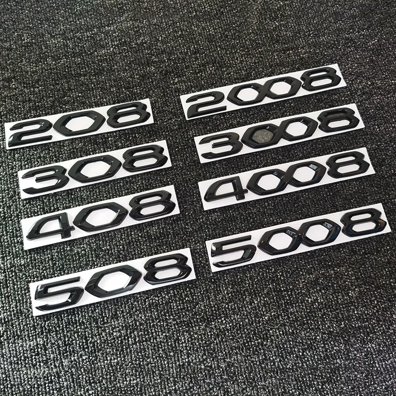 4008 5008 3008 2008 307 301 206 PEUGEOT letter badge adesivi per auto per Peugeot Darth Vader refit accessori decorazione anteriore
