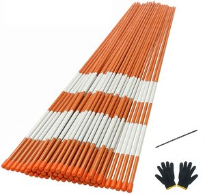 48" 60" 71" Reflective Snow Marker Tool Set glass fiber <b>rods</b> - Product Image 3