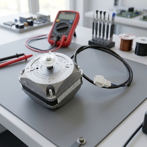 Faisceau de câblage personnalisé pour moteur avec connecteur en plastique blanc, assemblage de câble d'alimentation isolé en PVC pour moteur de ventilateur de réfrigération - Product Image 5