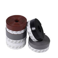 Cintas de silicona para ducha, repuesto, cinta invisible, a prueba de viento, suave, impermeable, duradera, de alta elasticidad, cinta de sellado de PVC
