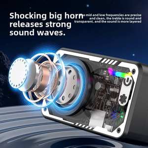 Mini Altavoz TWS Transparente, Portátil e Inalámbrico con Bluetooth, Luces LED RGB, Sonido Estéreo, Subwoofer, Ritmo Musical - Product Image 3