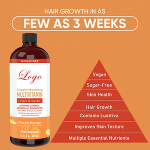 Suplemento multivitamínico líquido orgánico Amaz para mujeres Formulación personalizada Complejo de vitamina <span class=keywords><strong>B</strong></span> para cabello más grueso Líquido multivitamínico - Product Image 1