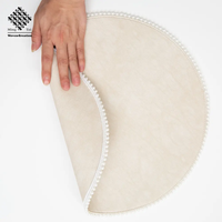 Set de table écologique en perles, résistant à la chaleur, antidérapant, pour la table à manger