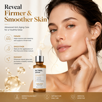 Marque privée pour sérum anti-âge lissant pour le visage, liquide 30 ml, soins de la peau OEM avec bienfaits anti-rides