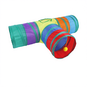 Оптовый набор из 20 предметов: интерактивные игрушки для кошек в простом стиле, разнообразный набор с перьями, тоннелем и дразнилкой для кошек - Product Image 1