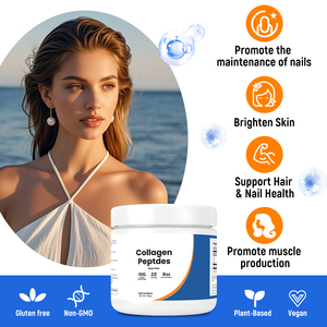 白い粉末状の加水分解魚コラーゲンペプチドは女性の健康を助け、髪と爪を保護します - Product Image 5