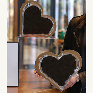 Vendita calda acrilico a forma di cuore scatola a specchio rose conservate per san valentino e festa della mamma decorazioni per la casa e regali per la ragazza - Product Image 5