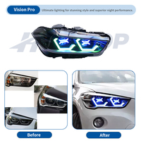 Phares HETOP F49 F48 X1 2016-2019, mise à niveau personnalisée spéciale, style OSS, style RGB, lampe avant unique, LED DRL, plug and play pour BMW