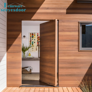 Portes <span class=keywords><strong>d</strong></span>'<span class=keywords><strong>entrée</strong></span> pivotantes <span class=keywords><strong>en</strong></span> <span class=keywords><strong>bois</strong></span> <span class=keywords><strong>massif</strong></span> de style moderne Seeyesdoor pour l'extérieur de la maison - Product Image 6