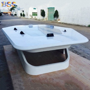 Bàn Họp Phòng Họp Văn Phòng Đá Trắng Hình <span class=keywords><strong>L</strong></span>ục Giác Thiết Kế Độc Đáo Thiết Kế Riêng Châu Âu Với Ổ Cắm Điện - Product Image 3