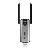 Carte Réseau Sans Fil OEM AX1800 Double Bande USB3.0 WiFi6 Sans Pilote 10/100/1000Mbps pour Ordinateur de Bureau Externe