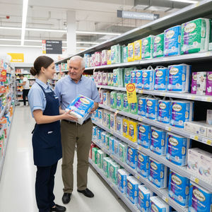 Large Supermarkets In sales <b>Disposable</b> Adult Underwear <b>Disposable</b> Adult <b>Diaper</b> For Elderly - Product Image 5