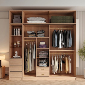 Armario Extensible Moderno y Personalizable de Madera de Pino Maciza con Almacenamiento para Dormitorio y Muebles de Sala de Estar - Product Image 5