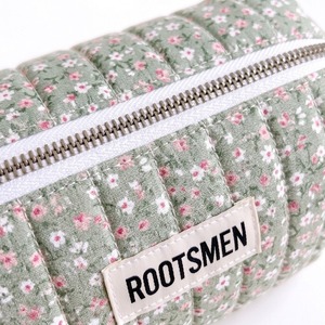 Bolsa Cosmética Pequeña de 14.5cm, Diseño Floral, Color Verde Salvia, Acolchada, Mini Bolsa Tipo Caja, Estuche de Maquillaje con Cierre, Logotipo Personalizado, Regalo - Product Image 4