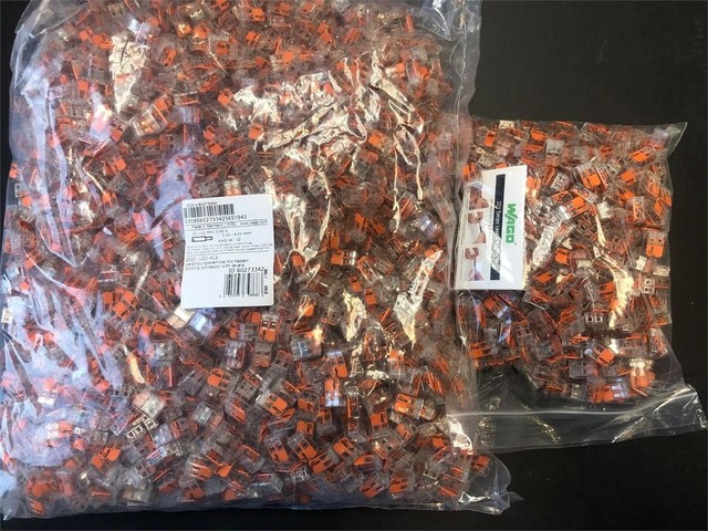 PLC 221-412 LEVER-NUTS 2 Conductor Compact Connectors 2500 pack Warranty Product