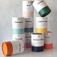 Envase Cilíndrico de Cartón Ecológico de Grado Alimenticio, Tubo de Papel para Té, Embalaje de Materiales Reciclados para Café, Azúcar, Velas