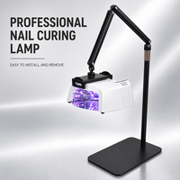 Séchoir à ongles UV pliable avec support, qualité salon, mains libres, capteur automatique, 3 minuteurs