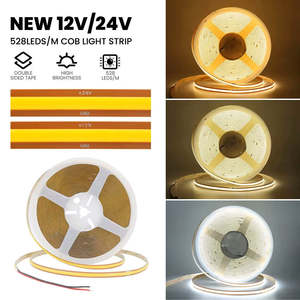 Bande LED COB à découpe libre 24V IP20 Télécommande Haute densité 528LEDs/M <span class=keywords><strong>Ruban</strong></span> flexible auto-adhésif Bande lumineuse - Product Image 3