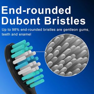 Cabezales de repuesto para cepillo de dientes eléctrico para adultos, serie <span class=keywords><strong>AquaSonic</strong></span> Black y serie Pro/Vibe/Duo Pro, cerdas Dupont con cubierta - Product Image 5