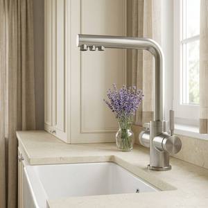 Grifo de Cocina Moderno de Acero Inoxidable 304 con un Solo Manípulo, 4 en 1, para Agua Filtrada, Hervida y Potable - Product Image 4