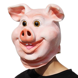 Máscara Realista de Cabeza de Cerdo, Divertida Máscara de <span class=keywords><strong>Disfraz</strong></span> de Animal, Máscara de Carnaval de Cabeza Completa, de Goma Suave y Látex, para Cosplay de Cerdo, para Adultos - Product Image 3