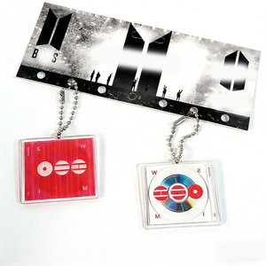 Llavero de acrílico Kpop con diseño de disco de vinilo estilo CD, accesorio de merchandising de ídolos, recuerdo de la gira mundial 2026 - Product Image 4