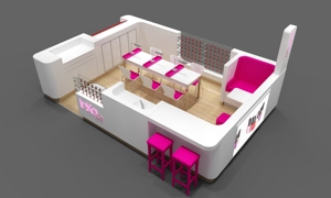 Hiện đại sang trọng bằng gỗ Nail Salon <span class=keywords><strong>pop</strong></span>-up hiển thị đứng với <span class=keywords><strong>LED</strong></span> chiếu sáng bán lẻ Glass Showcase cho bán - Product Image 5