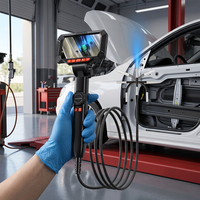 Caméra endoscopique articulée avec éclairage et écran de 4,5 pouces pour l'entretien automobile, l'inspection des canalisations, l'endoscopie industrielle