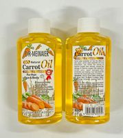 Huile de massage hydratante pour le visage et le corps au curcuma, à la noix de coco, à la carotte et à la vitamine C pour la réparation et l'éclaircissement de la peau