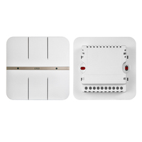 Sakelar Dinding WIFI Smart Light Dimmer EU US dengan Panel Kaca Temper dan Casing Plastik untuk Kontrol Rumah Pintar
