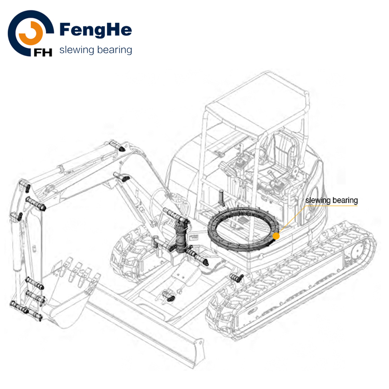 Поворотное кольцо sk200 sk210 sk245, поворотный подшипник для экскаватора