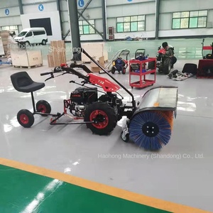 Petite souffleuse à neige à essence à pousser à la main, pelle à neige, voiture à quatre roues, brosse roulante, nettoyage de la neige, souffleuse à neige, chasse-neige - Product Image 3