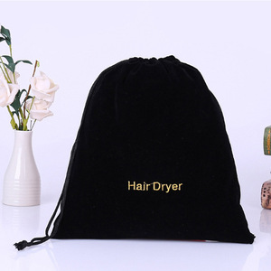 Sac en coton personnalisé avec logo, sac de rangement de luxe pour hôtel, pochette pour sèche-cheveux, sac anti-poussière en tissu, vente en gros - Product Image 2