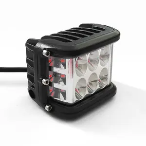 45W 10-30V Led Driezijdig Verlicht Werklicht Stroboscooplamp Universeel Voor Motor/Off-Road Voertuig/Vrachtwagen/Technisch Voertuig