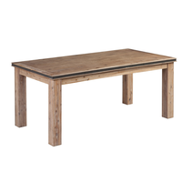 Ensemble table à manger et chaises en bois de marque Atlas, meubles de salle à manger en bois massif de chêne, service OEM, usine vietnamienne