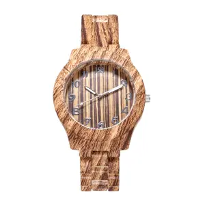 Guangzhou Mongkok Market Cheap Watch Wholesale Simple Design Wood Grain Women Quartz Watches 2021 Reloj Mujer