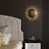 Appliques murales en métal doré à design rotatif intérieur, décoration intérieure, style nordique moderne, luxe, lampe murale LED