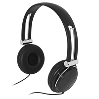Headset Berkabel Over-Ear yang Dapat Disesuaikan dengan Bantalan Telinga Besar dan Lembut, Peredam Kebisingan, Tahan Air IPX-7, Kabel 2m untuk PC/Laptop Gaming
