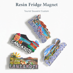Imán de Refrigerador Personalizado de Resina 3D de Lanzarote, Recuerdo Turístico de las Islas <span class=keywords><strong>Canarias</strong></span>, España, Venta al Por Mayor - Product Image 6