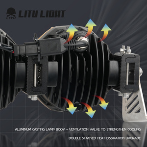 Led punto redondo camión LED lámpara de conducción Spot Light 12V 24V 22 pulgadas Barra Led 4x4 KC Luces todoterreno - Product Image 4