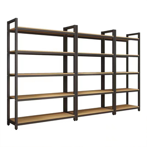 Supermercato vendita al dettaglio espositori scaffali in acciaio comodo legno scaffali per la scuola ufficio durevole metallico per minimarket - Product Image 2