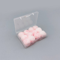 WEJUMP Bouchons d'oreille en cire moulable certifiés CE composés de bouchons d'oreille en fibre de cire et de coton pour la suppression du bruit et l'étanchéité