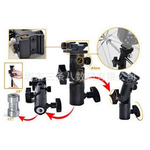 E Type <b>Flash</b> <b>Light</b> Stand Metal Mount For Tripod Product Photography Studio Accessory - Product Image 3