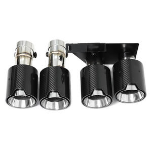 Tubos de Escape SYPES para F10 F11 F18 <span class=keywords><strong>520i</strong></span> 523i 525i 530i, Mejora con Fibra de Carbono, Punta de Escape M Performance, Punta de Silenciador Cuádruple - Product Image 1