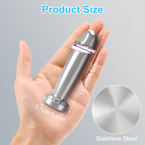 APP Control remoto eléctrico Dildo Metal Anal Plug Juguetes Vibrador Masajeador con juguetes sexuales portátiles para adultos - Product Image 3