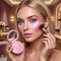 Poudre illuminatrice texturée effet boue de pomme de terre 5 couleurs, maquillage éclaircissant, options d'emballage multiples, étiquette privée personnalisée, OEM