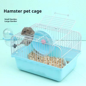 Jaula Portátil para Hámsteres y Animales Pequeños con Tapa Transparente y Asa de Transporte para Viajes y Hogar - Product Image 3